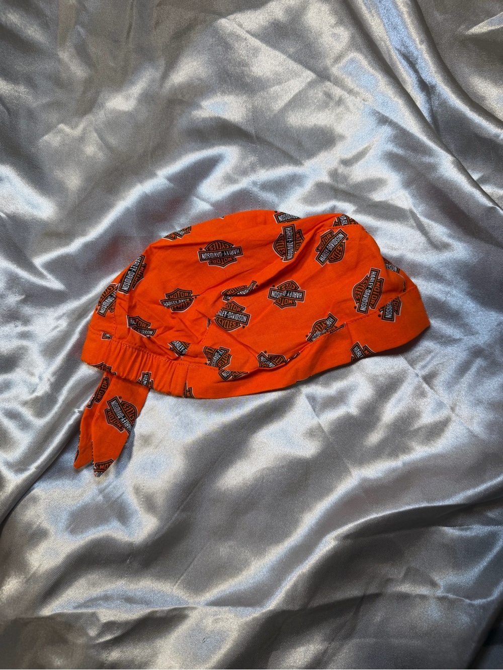 Harley Davidson Baby Bandana Hat 3-6 Months Infant Skull Cap Biker